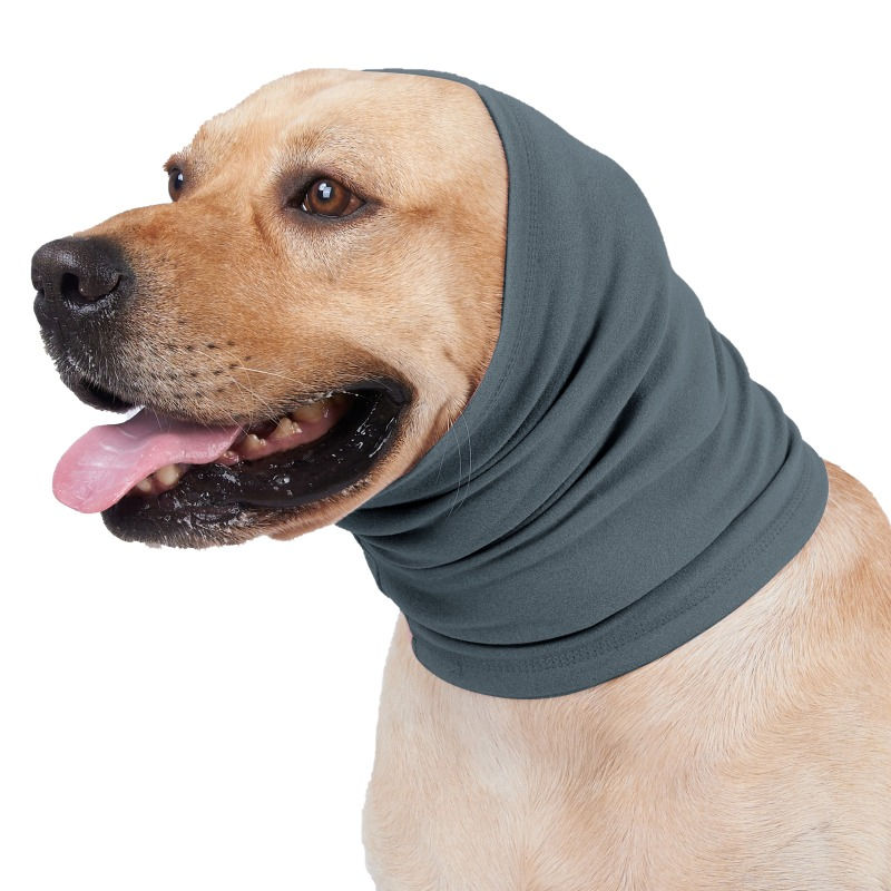 Thumbnail: Noise Protection Neck and Ears Warmer Winter Pet Knit Snood Headwear PCKL22026
