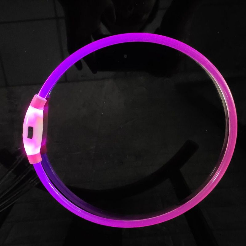Thumbnail: Night Safety Fashion USB Rechargeable Light up Dog collar