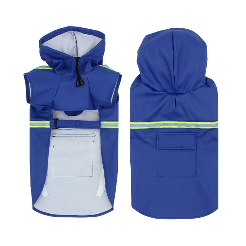 Thumbnail: Pets Dog Raincoats For Dogs With Reflective Strip Hoodie PCBL22007