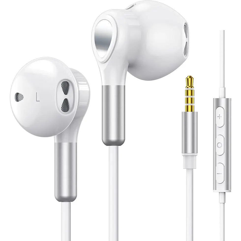 Thumbnail: EARDECO 3.5mm Wired Earbuds In-Ear Headphones Bass Wired Earphone with Microphon