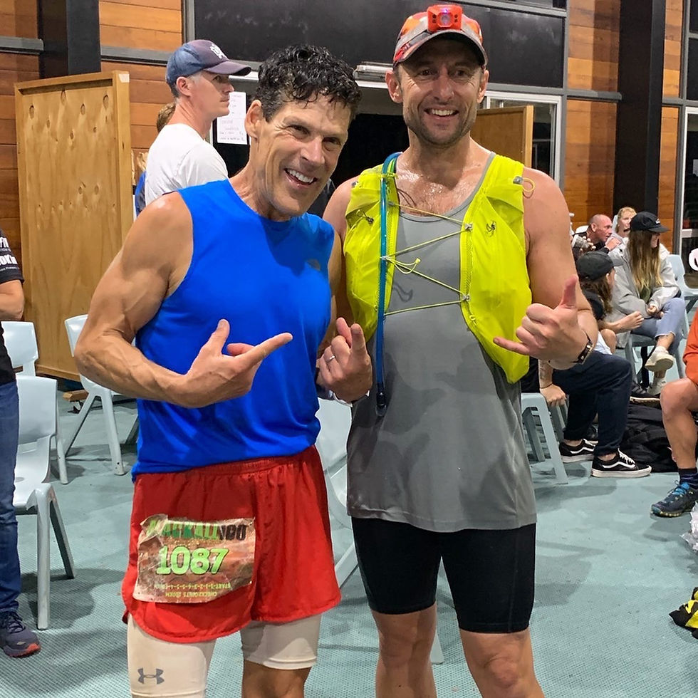 Dean Karnazes and Brendan Neil Finish Blackall100 2019