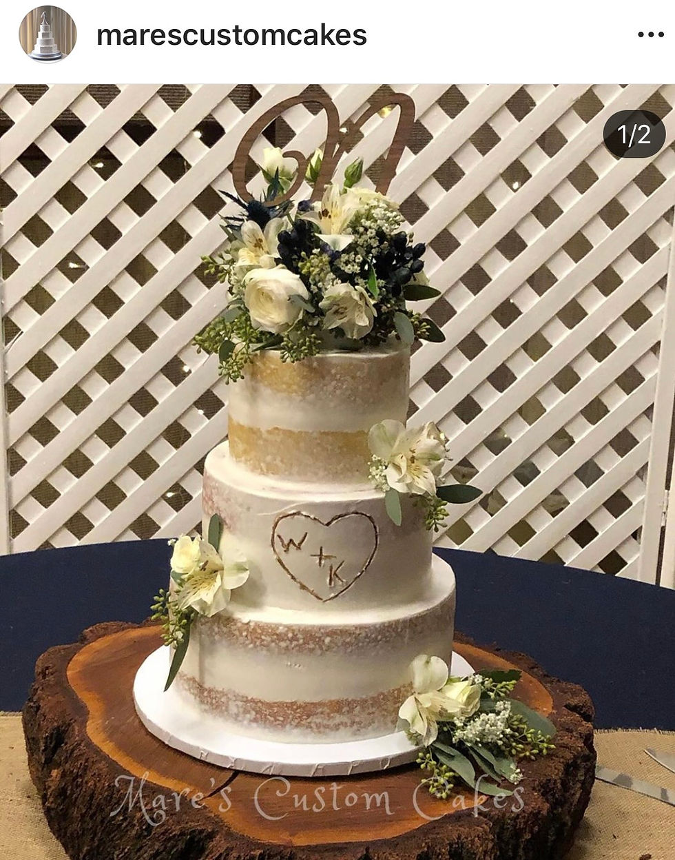 3 tier Semi-Naked Cake