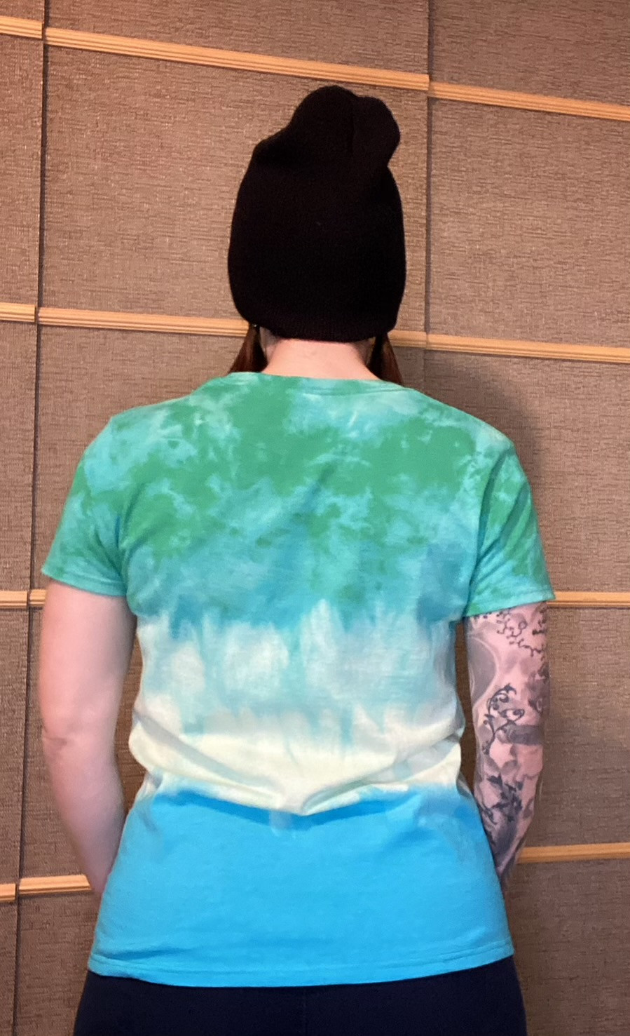 Thumbnail: Green faded blue - Ladies Size S