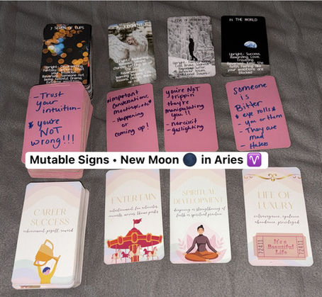 New Moon 🌑 in Aries ♈️: Mutable Signs — Gemini • Virgo • Sagittarius • Pisces — You’re being shown the truth, pushed to trust yourself, and guided to let go of what no longer serves you….