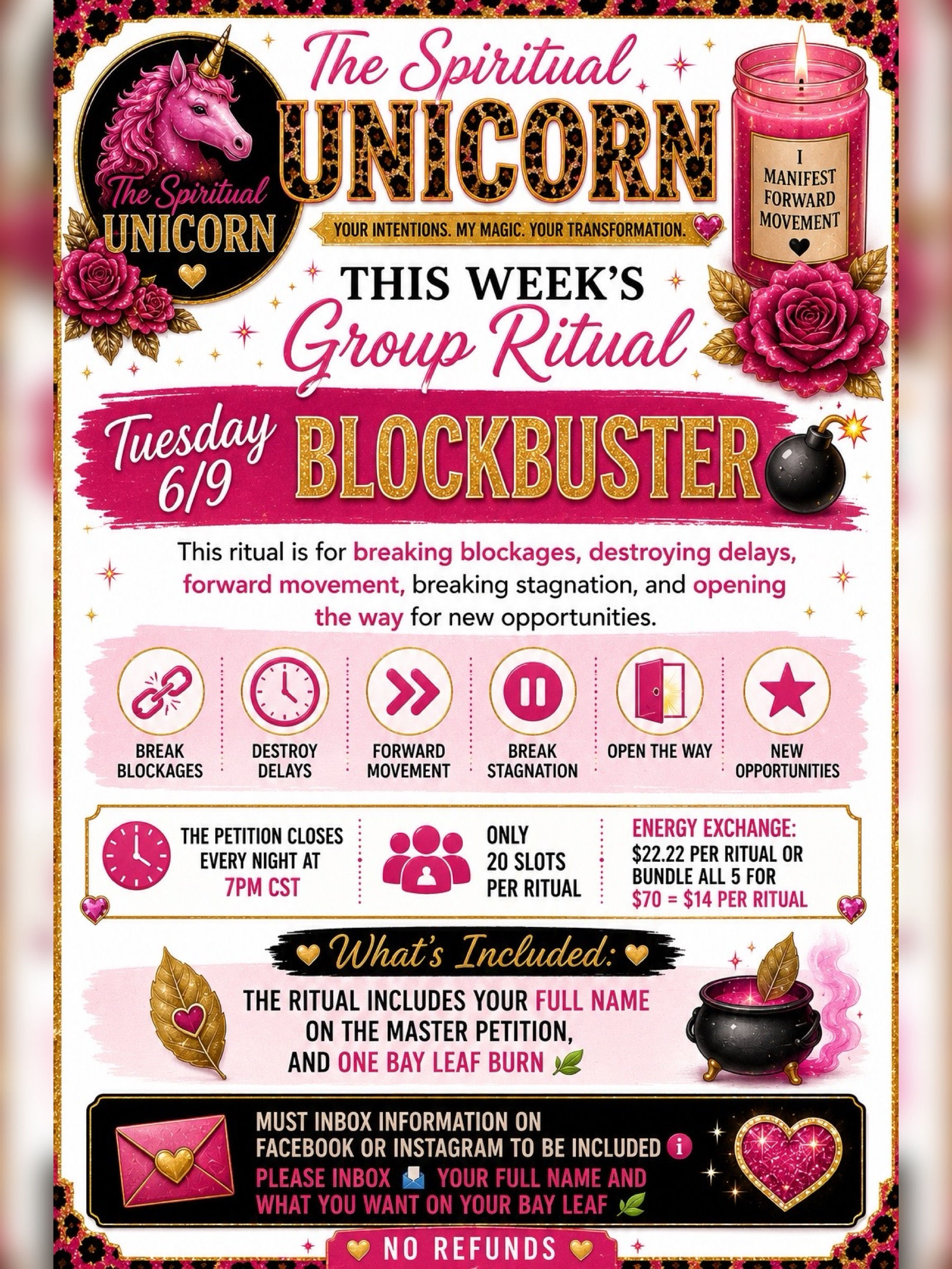 Blockbuster 💣 • (Group Ritual) • (6/9/26)