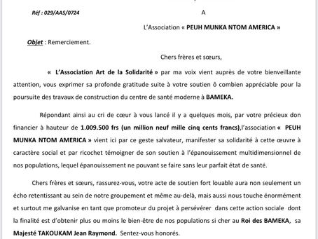 🙏 Solidarity in Action: Words of Gratitude from Father Guy Brice Tambo