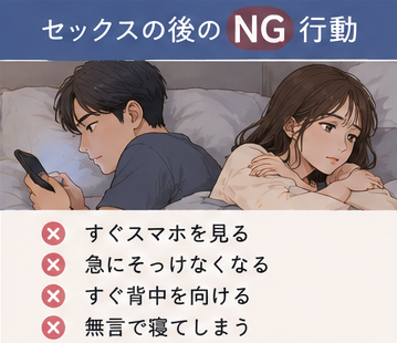 セックスの後のNG行動