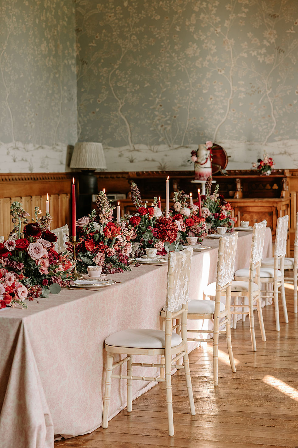 wedding breakfast at Soughton hall