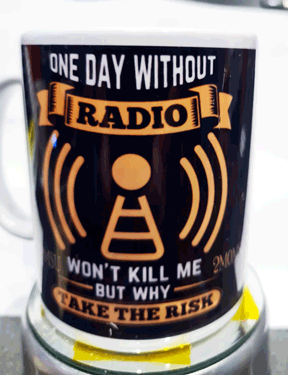 Example of sublimation printed mug created by 2M0MSU