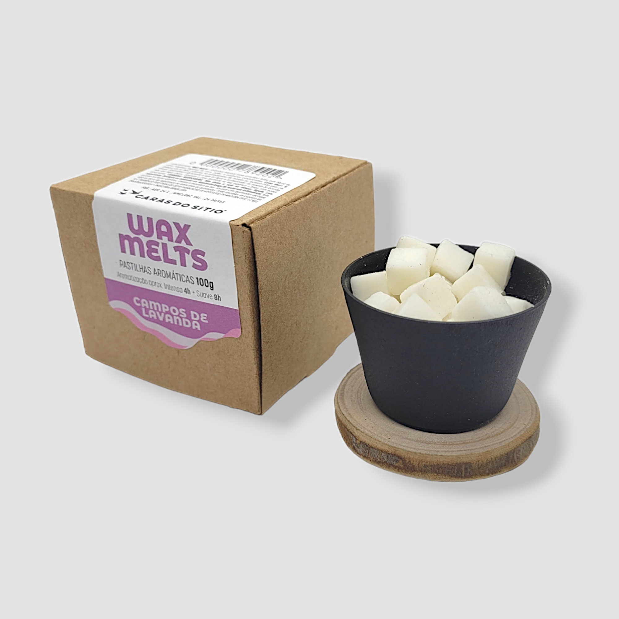 PASTILHAS AROMATICAS WAX MELTS 100G ESSENCIA CAMPOS DE LAVANDA