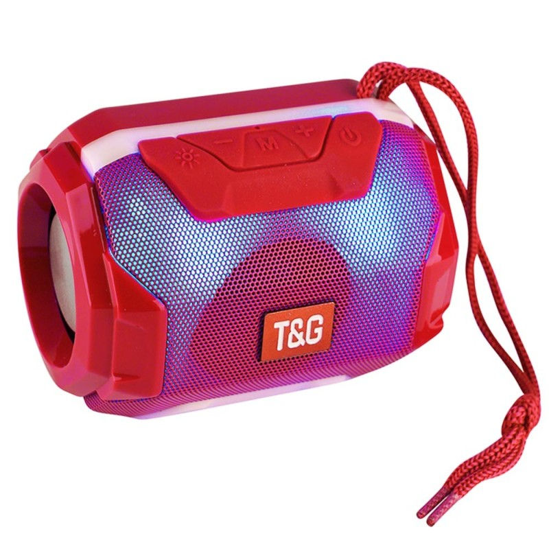 Miniatura: PARLANTE BLUETOOTH T&G 162 ILUMINADO FM USB SD RECARGABLE
