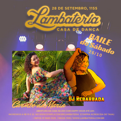 Quinta edição do Baile de Sábado terá Carimbó da Maria e DJ Rebarbada