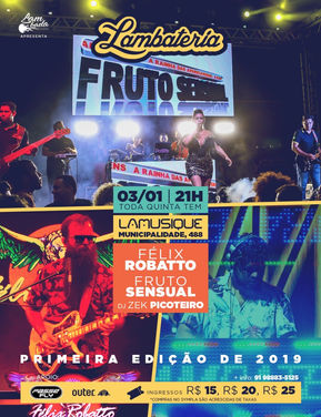 Fruto Sensual anima a primeira Lambateria de 2019
