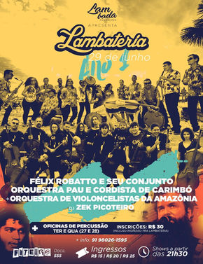 Lambateria promove encontro histórico das Orquestras de Carimbó e de Violoncelistas da Amazônia