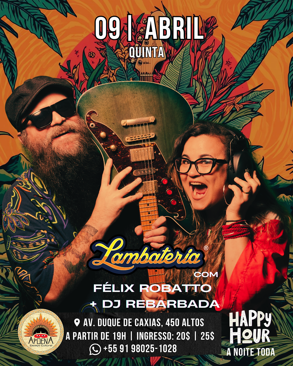 Banner da Lambateria do dia 09 de abril