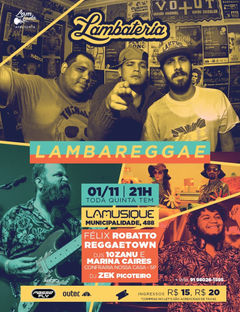 ReggaeTown, Félix Robatto, DJs Confraria Nossa Casa (SP) e Zek Picoteiro esquentam esta quinta, 1º