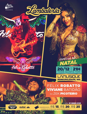 Viviane Batidão é atração da Lambateria de Natal