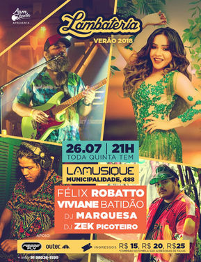 Lambateria de verão encerra a temporada com Viviane Batidão