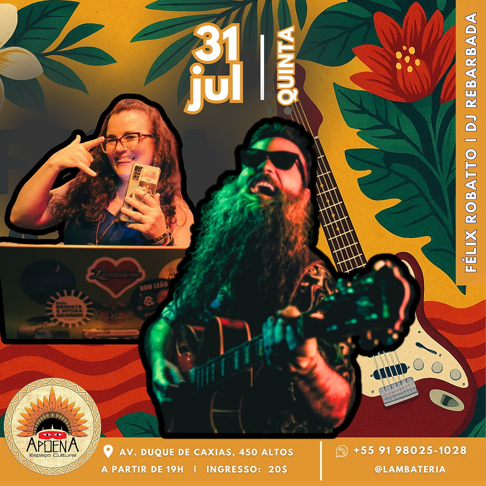 Banner da Lambateria desta quinta, 31 de julho