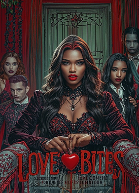 hbo max style show poster for_ Love Bites. Genre_Horror, fantasy, monster, romance Logline