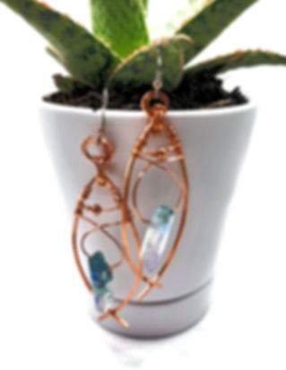 Aura Quartz Earrings 
