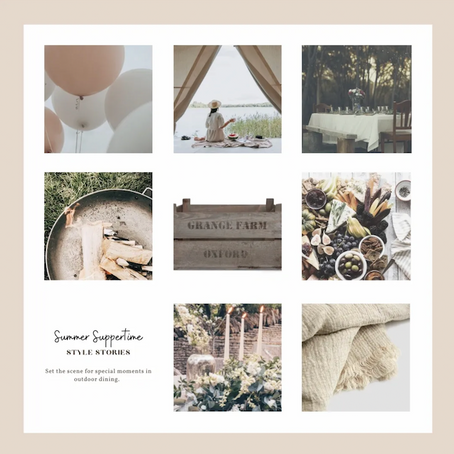STYLE STORIES | Creating a Summer Suppertime