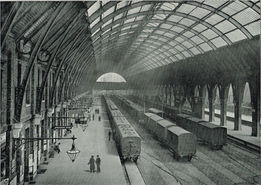 Kings Cross Station, General View of the Platforms, Photo by Valentine & Sons, 1896
