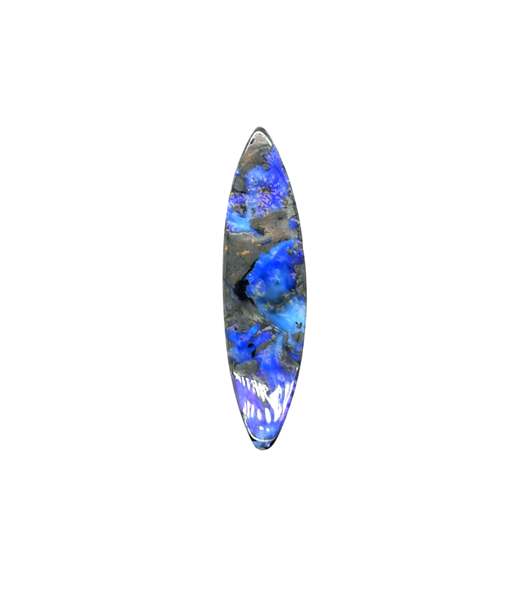 Navette-Förmiger Tiefblauer Boulderopal