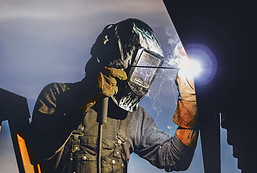 Man Welding