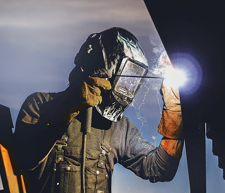 Man Welding
