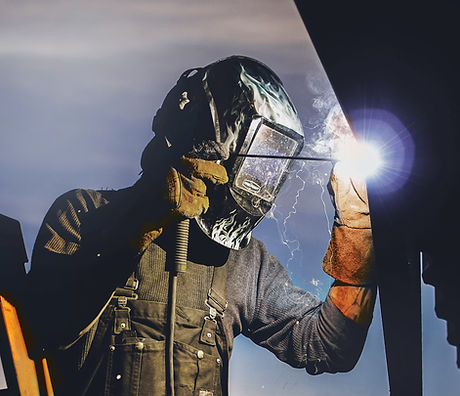 Man Welding