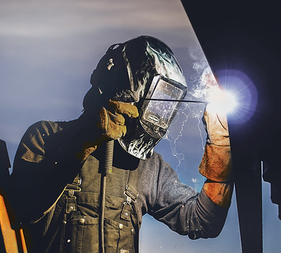 Man Welding