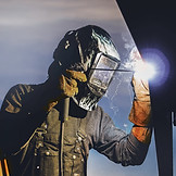 Man Welding