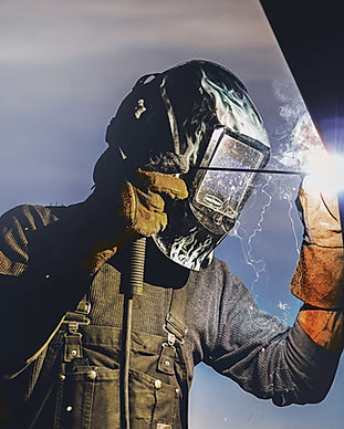 Man Welding