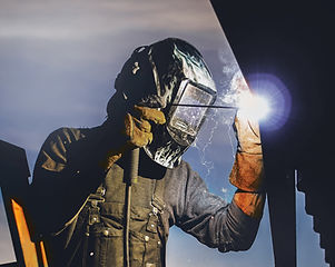 Man Welding