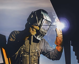 Man Welding