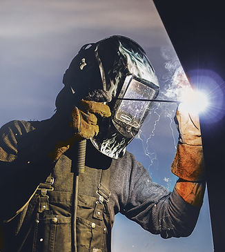 Man Welding
