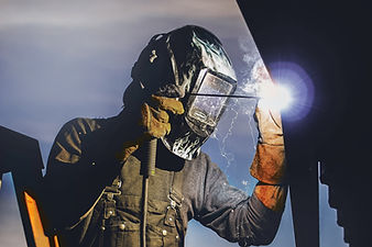 Man Welding