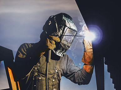 Welder at work
