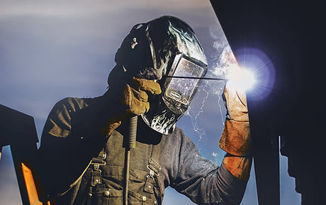 Man Welding