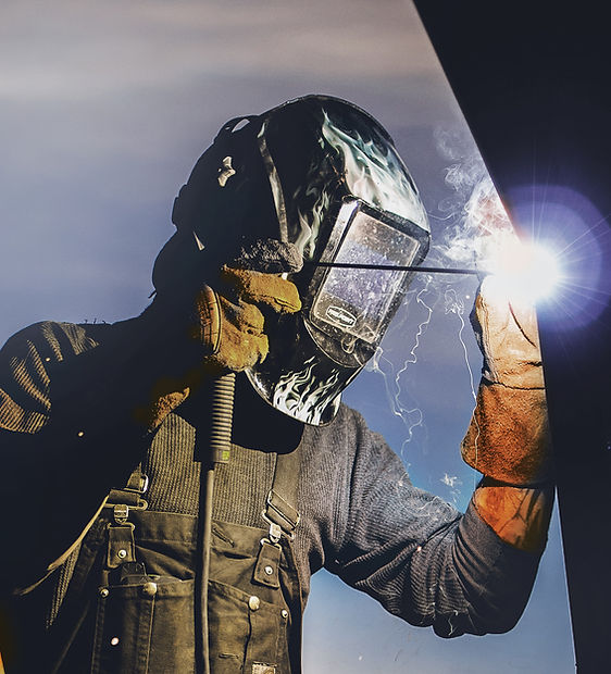 Man Welding
