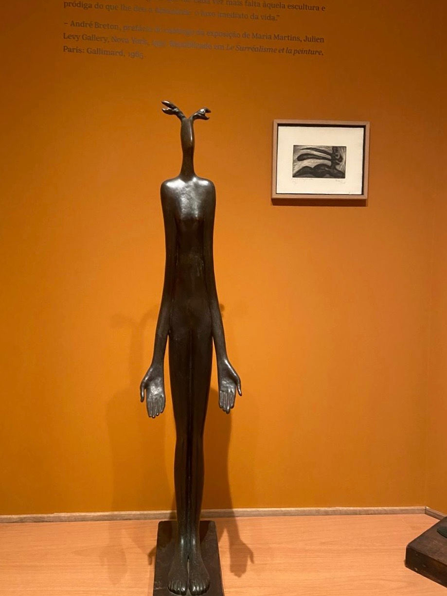 La Femme a Perdu son Ombre (1946), de Maria Martins. Escultura em bronze. Coleção particular. Foto: Esaú Brilhante