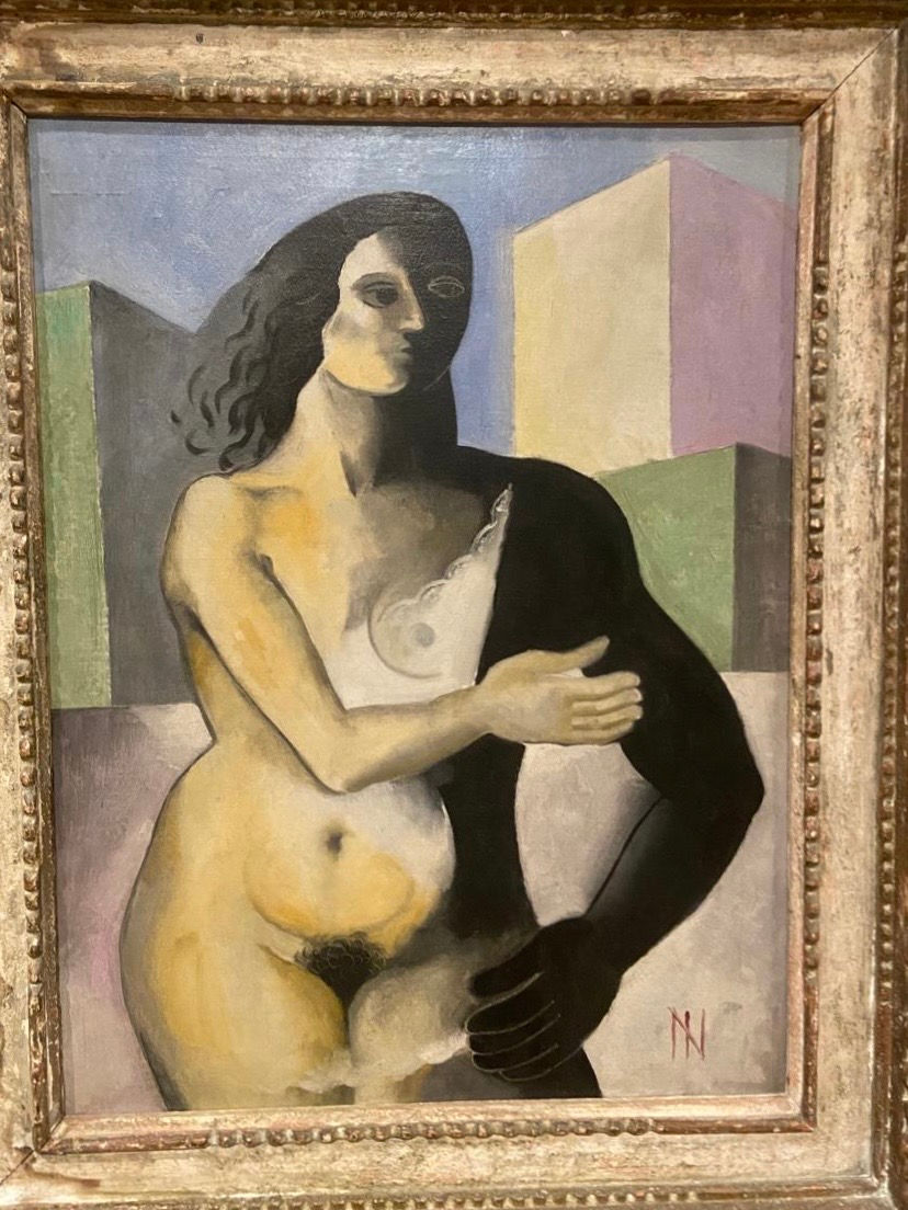 Figuras com Cubos (1928), de Ismael Nery. Óleo sobre tela. Coleção particular. Foto: Esaú Brilhante