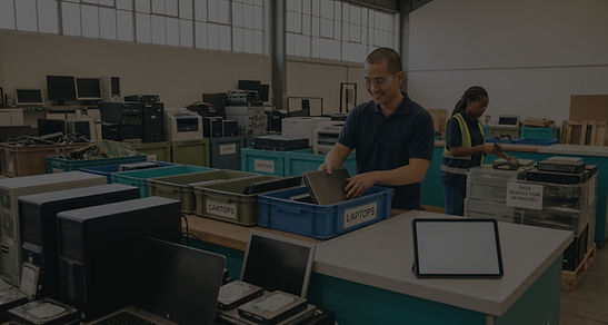 image of ewaste sorting