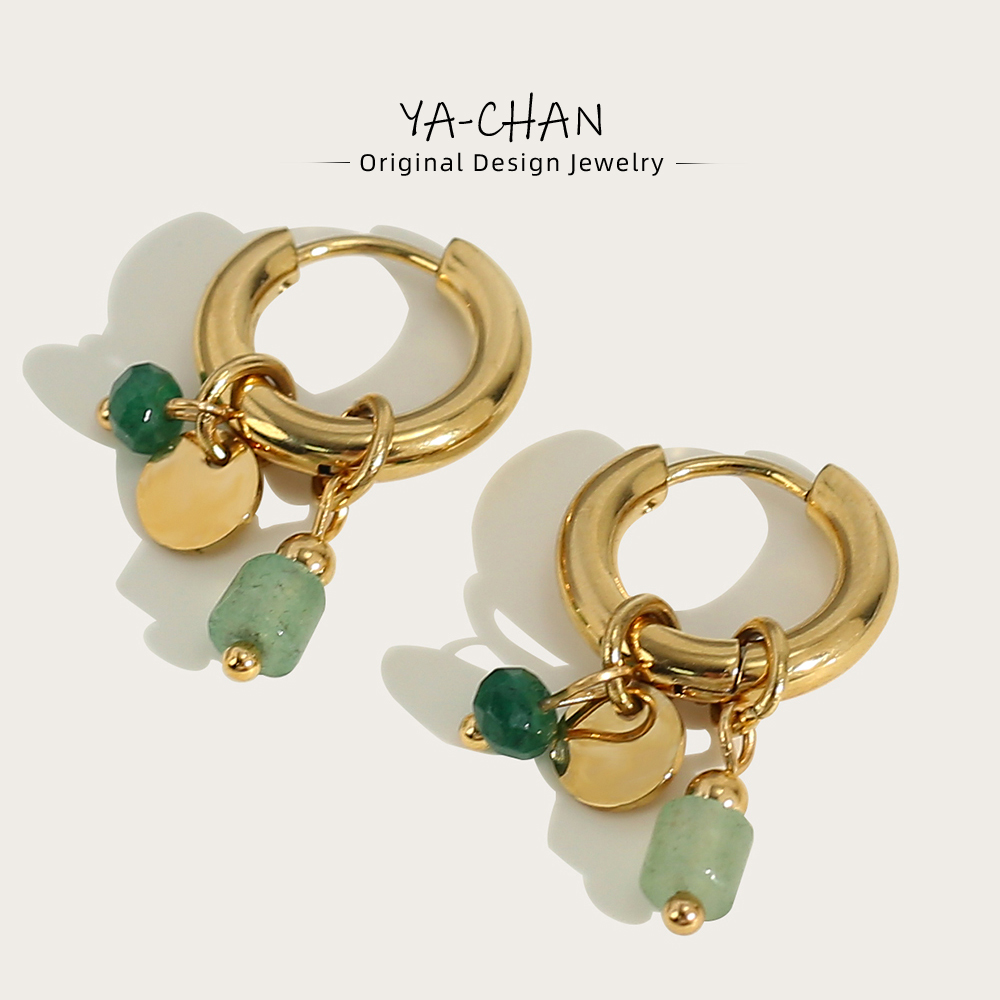Verdant Charm Hoops