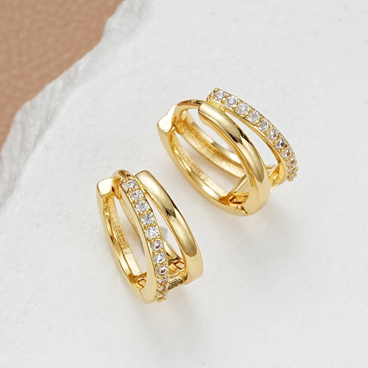 Vela Crystal Hoops
