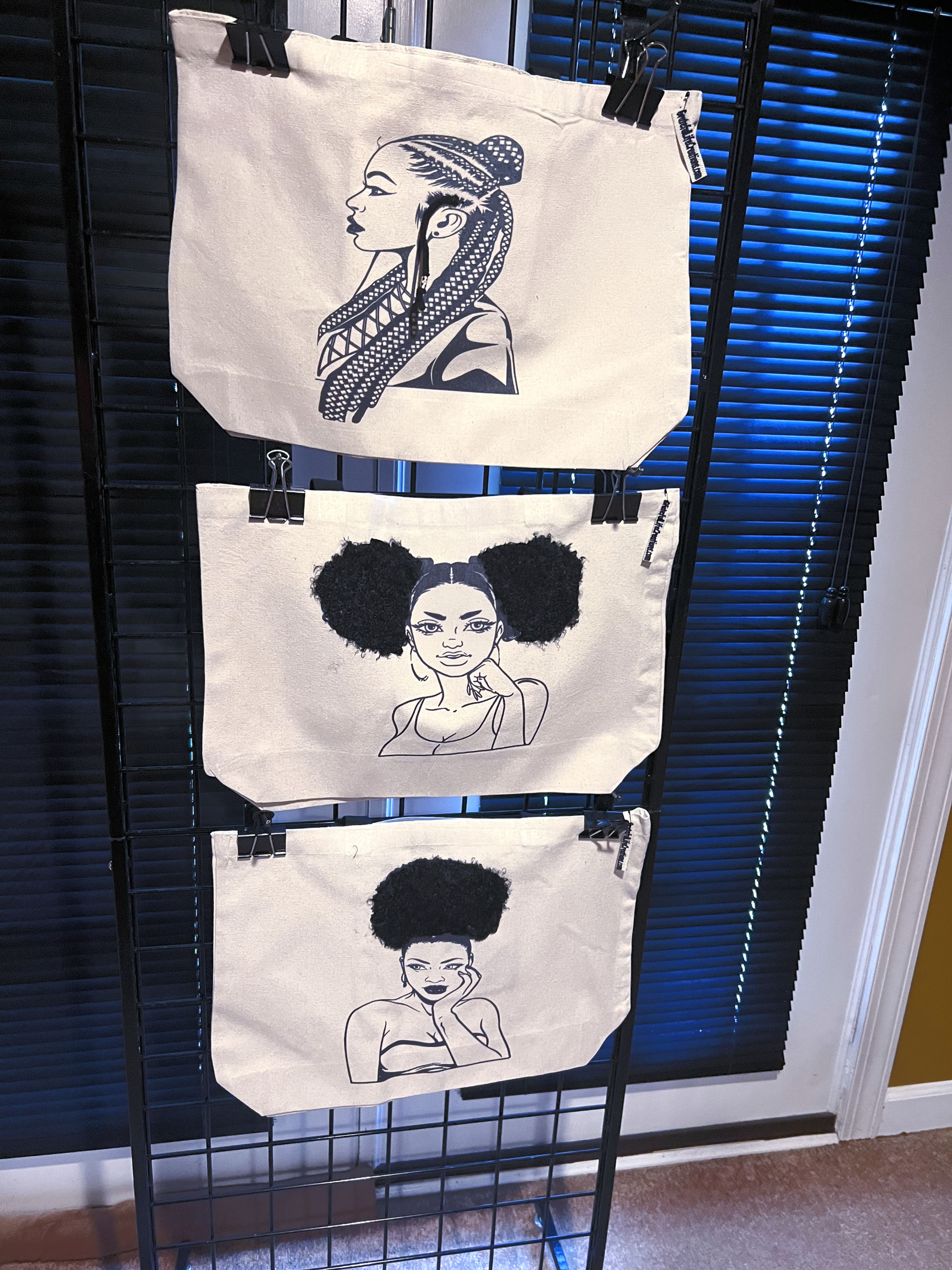 Hair Inspired Tote Bags