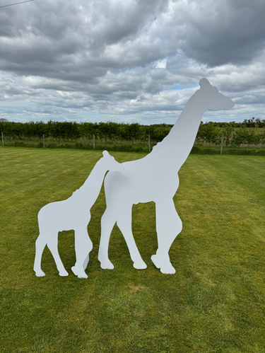 Safari Animal Silhouette - Pack of 5 Large Safari Animal Cut Outs