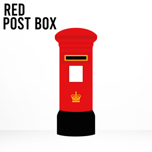 Post Box Cut Out, Cardboard Cut Out Cardboard Kustomz
