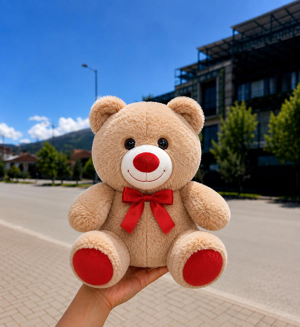 Küçük resim: Sevimli Peluş Ayıcık 30cm - Hediyelik & Sevimli Uyku Arkadaşı Peluş Oyuncak